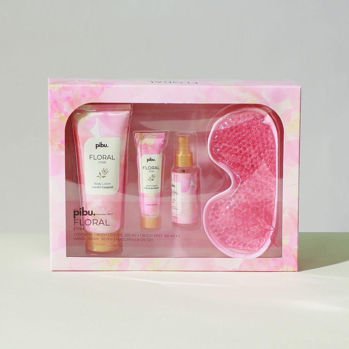 PIBU - Set Hidratante corporales Tratamiento Cue Setmaskflo Incluye 3 Productos