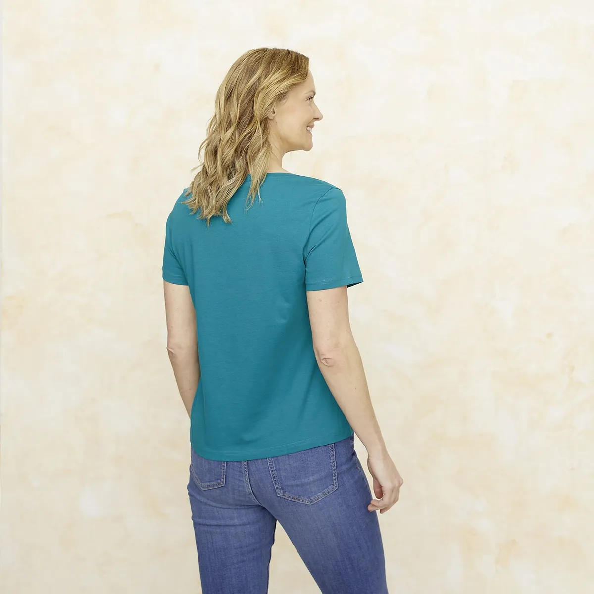 SOUTHLAND - Camiseta Mujer con Estampado Manga corta de Algodón Southland 