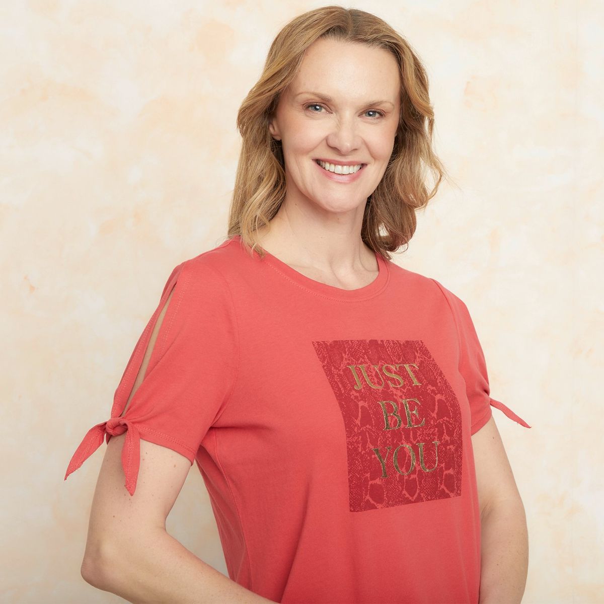 SOUTHLAND - Camiseta Mujer con Estampado Manga corta de Algodón Southland