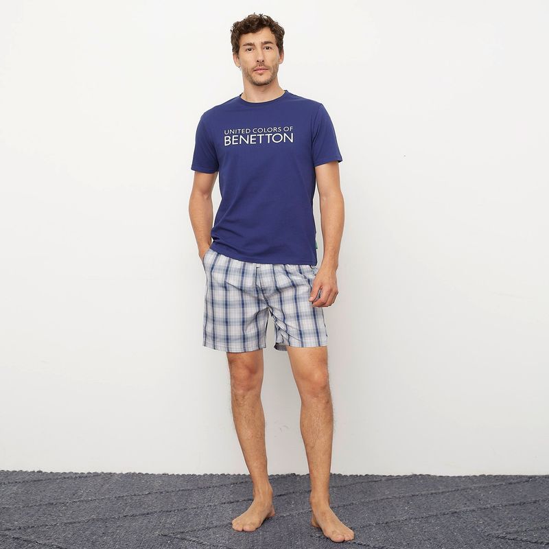 BENETTON - Pijama Hombre Corto Manga corta Benetton
