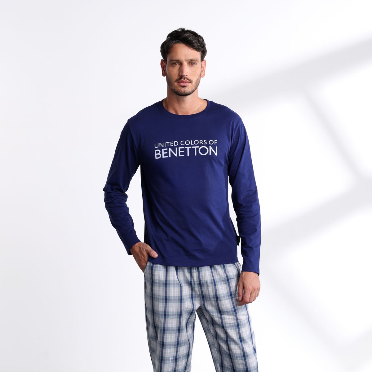 BENETTON - Pijama Hombre Largo Manga larga Benetton