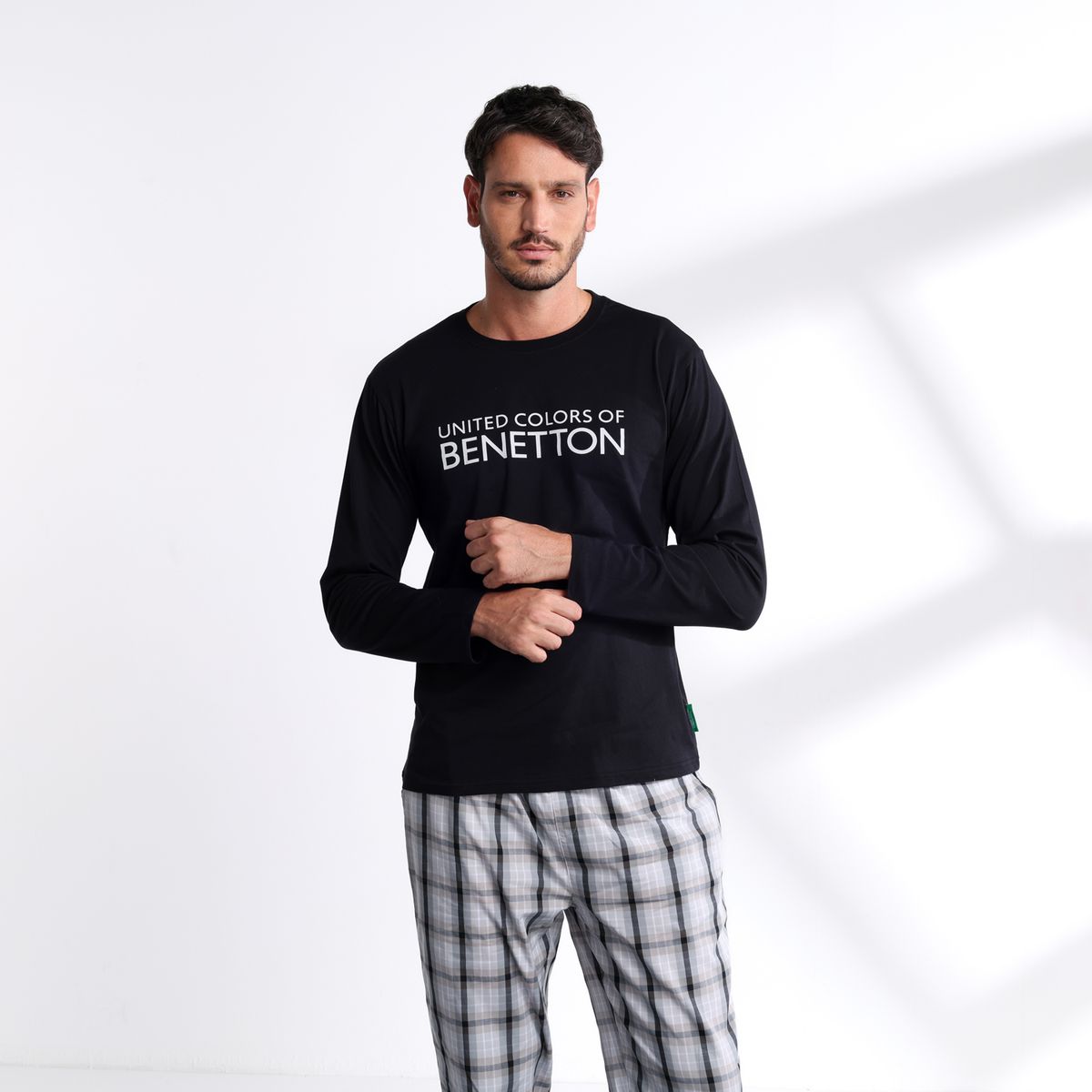 BENETTON - Pijama Hombre Largo Manga larga Benetton