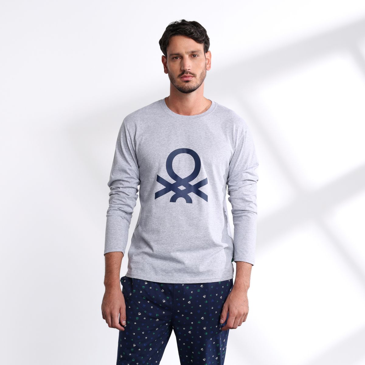 BENETTON - Pijama Hombre Largo Manga larga Benetton