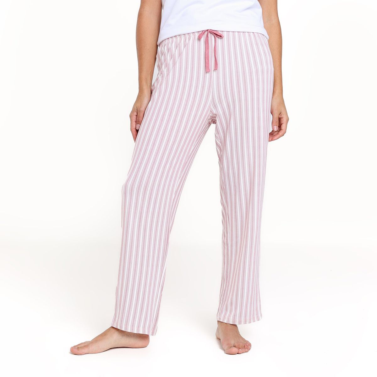 BLU - Pantalón de pijama Mujer Largo de Algodón blu