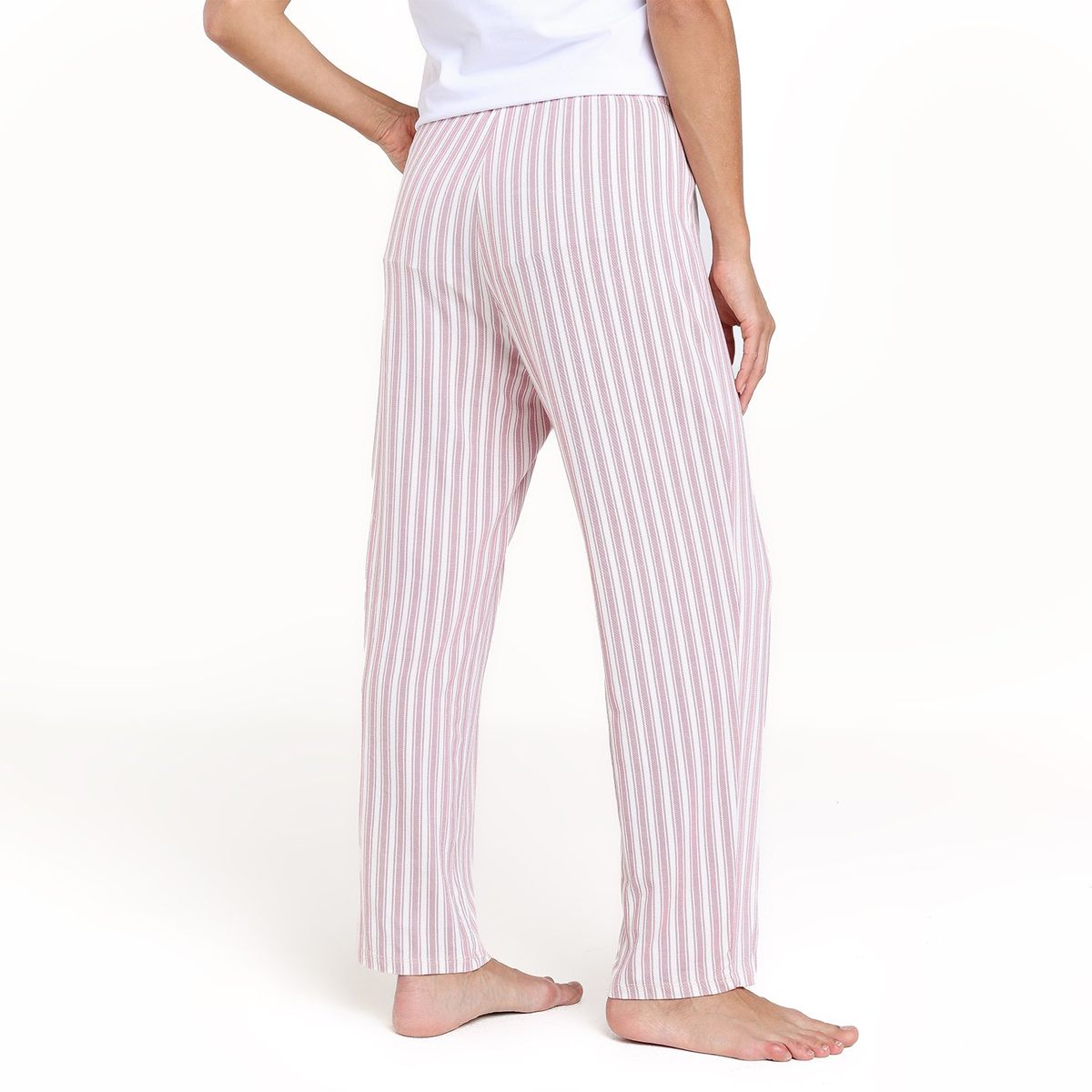 BLU - Pantalón de pijama Mujer Largo de Algodón blu