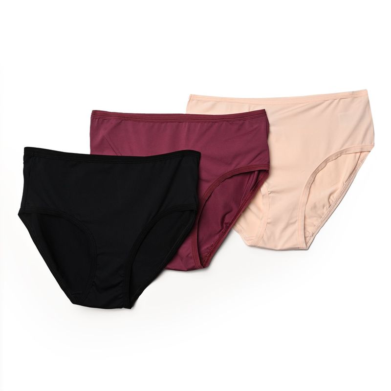 BLU - Calzón bikini Pack de 3 de Algodón Mujer Blu