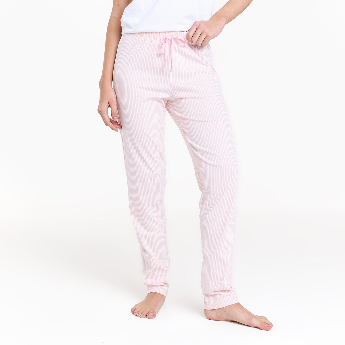 SYBILLA - Pantalón de pijama Mujer Largo de Algodón Sybilla