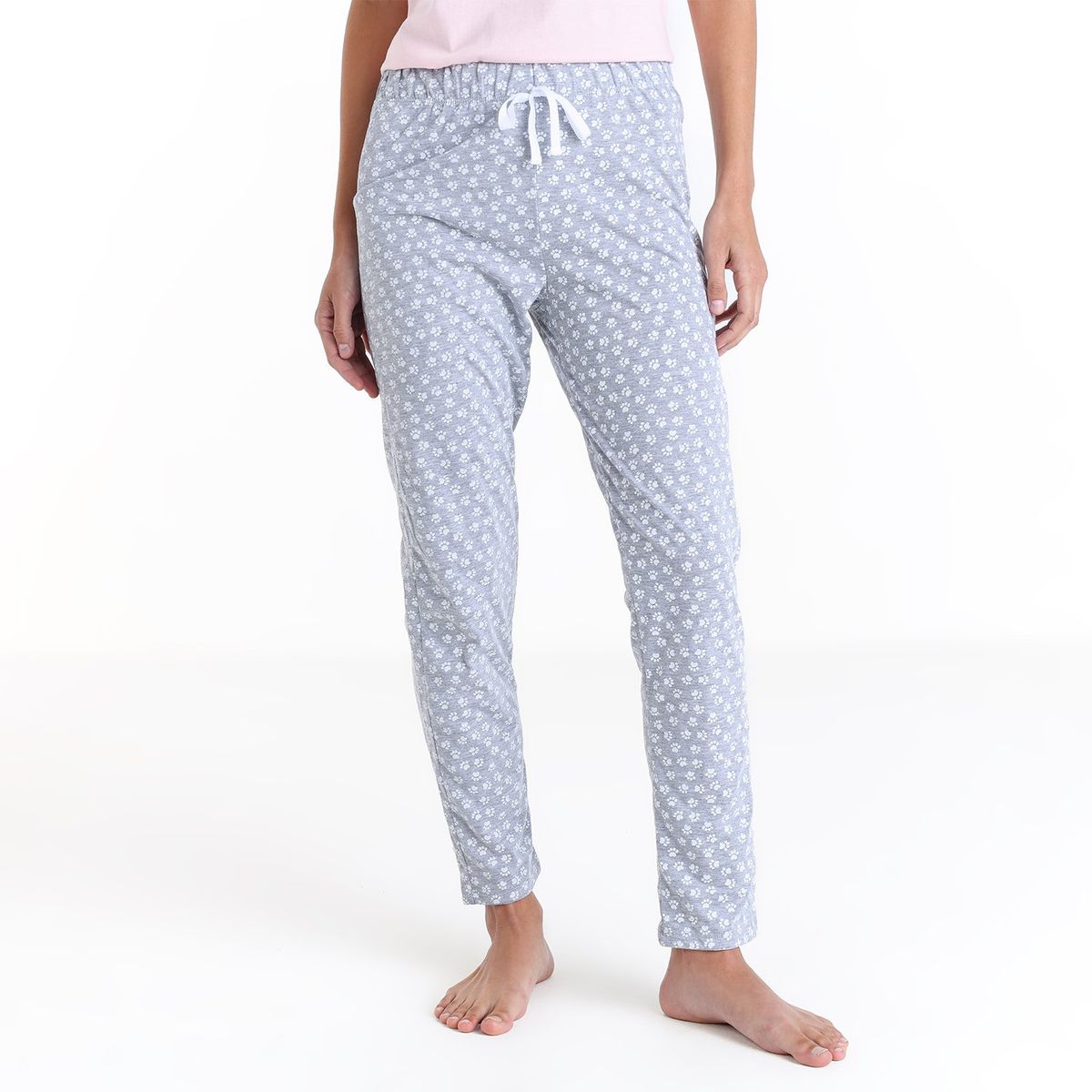 SYBILLA - Pantalón de pijama Mujer Largo de Algodón Sybilla