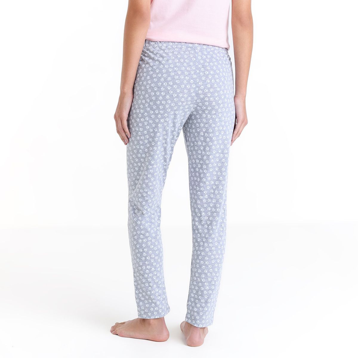 SYBILLA - Pantalón de pijama Mujer Largo de Algodón Sybilla