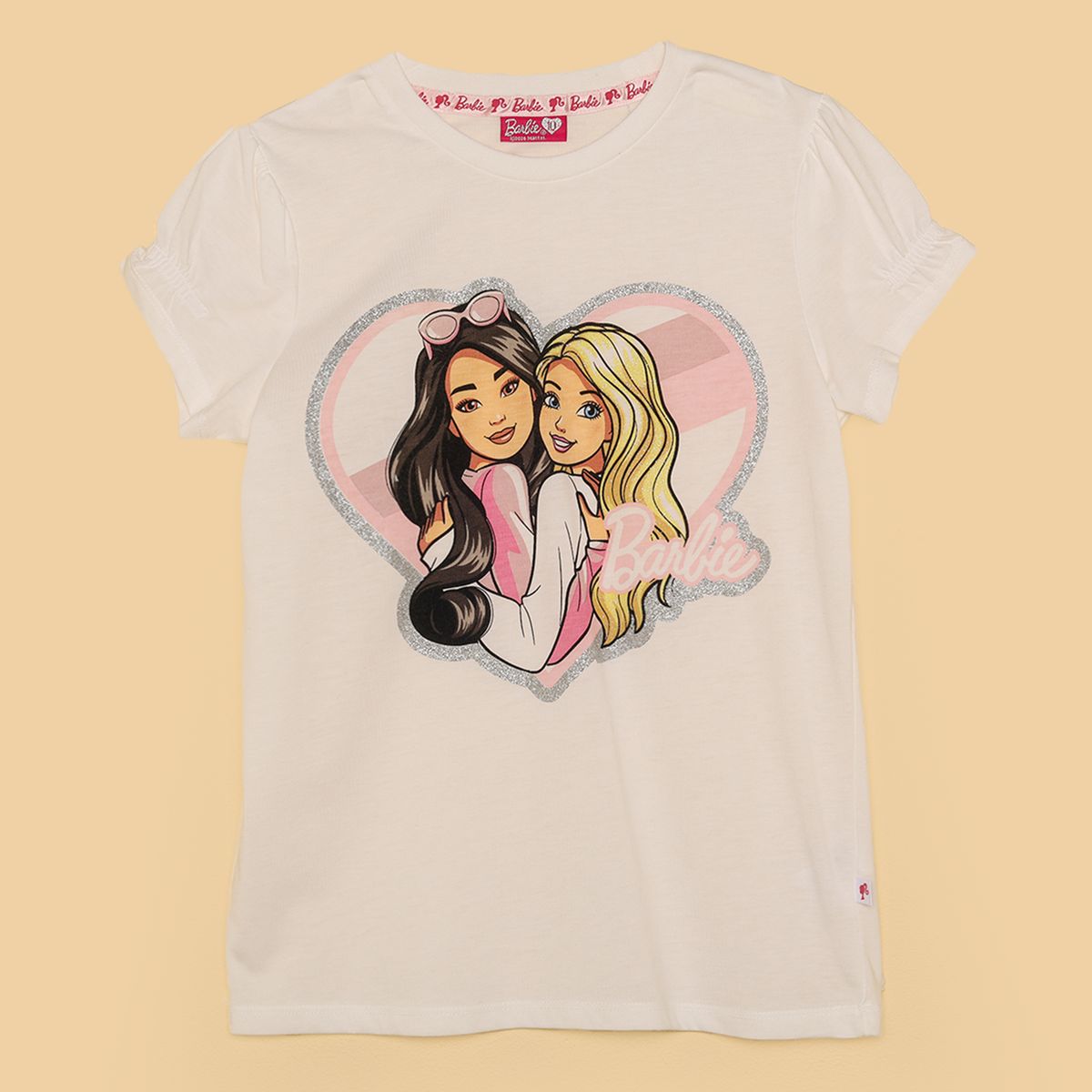 BARBIE - Camisetas Niña Pack de 3 unidades con Estampado Manga corta Algodón Barbie