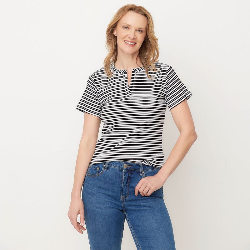 NEWPORT - Camiseta Mujer Manga corta de Algodón Newport