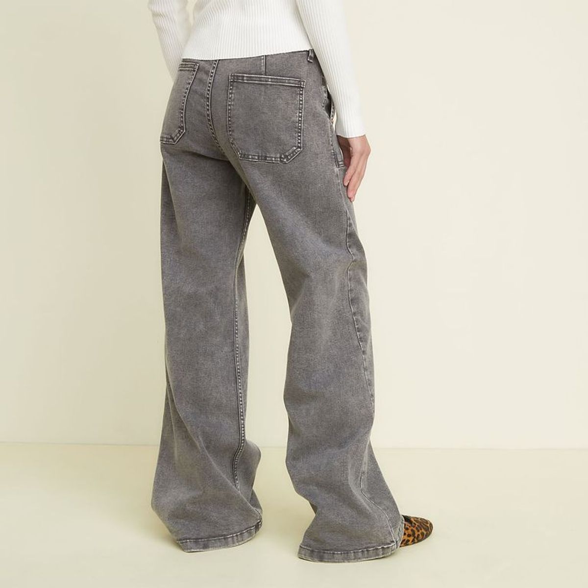 SYBILLA - Jean Wide leg Mujer Tiro medio Sybilla