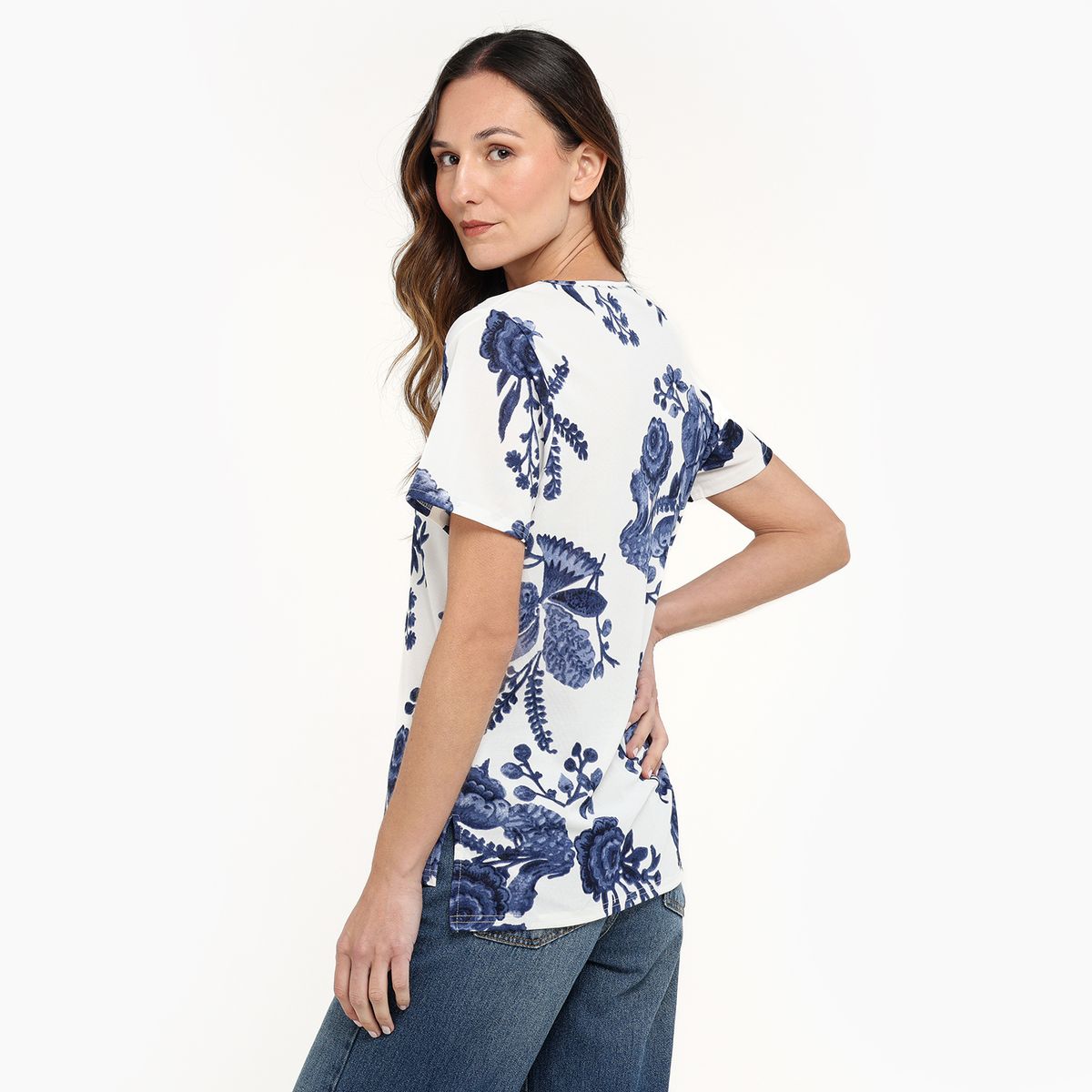 SOUTHLAND - Blusa Mujer con Estampado Manga corta Southland