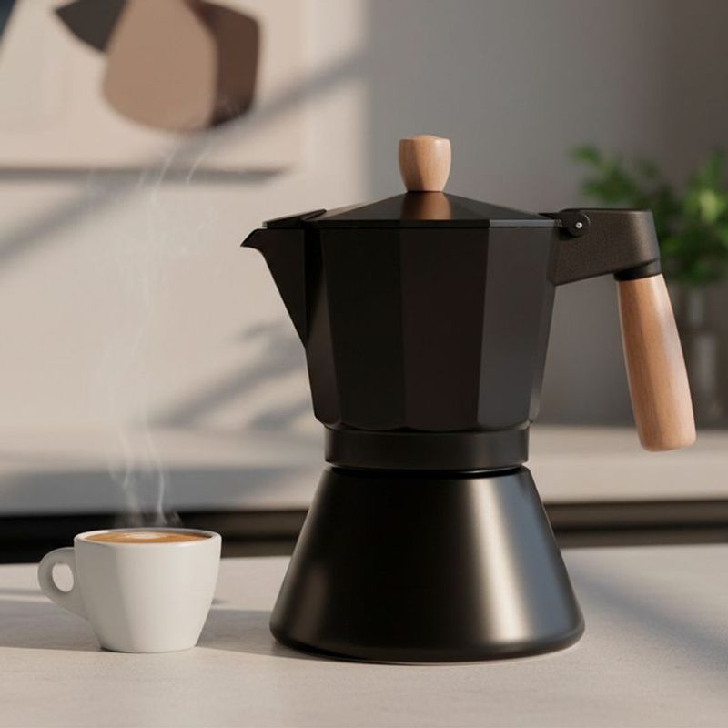 MICA - Cafetera Mica Aluminio 0.3 litros