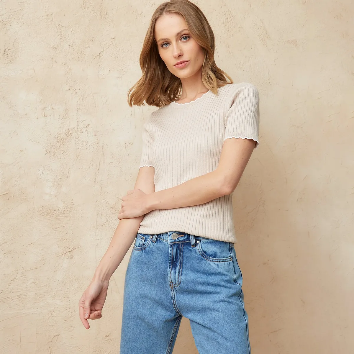 BASEMENT - Camiseta Mujer Manga corta Basement