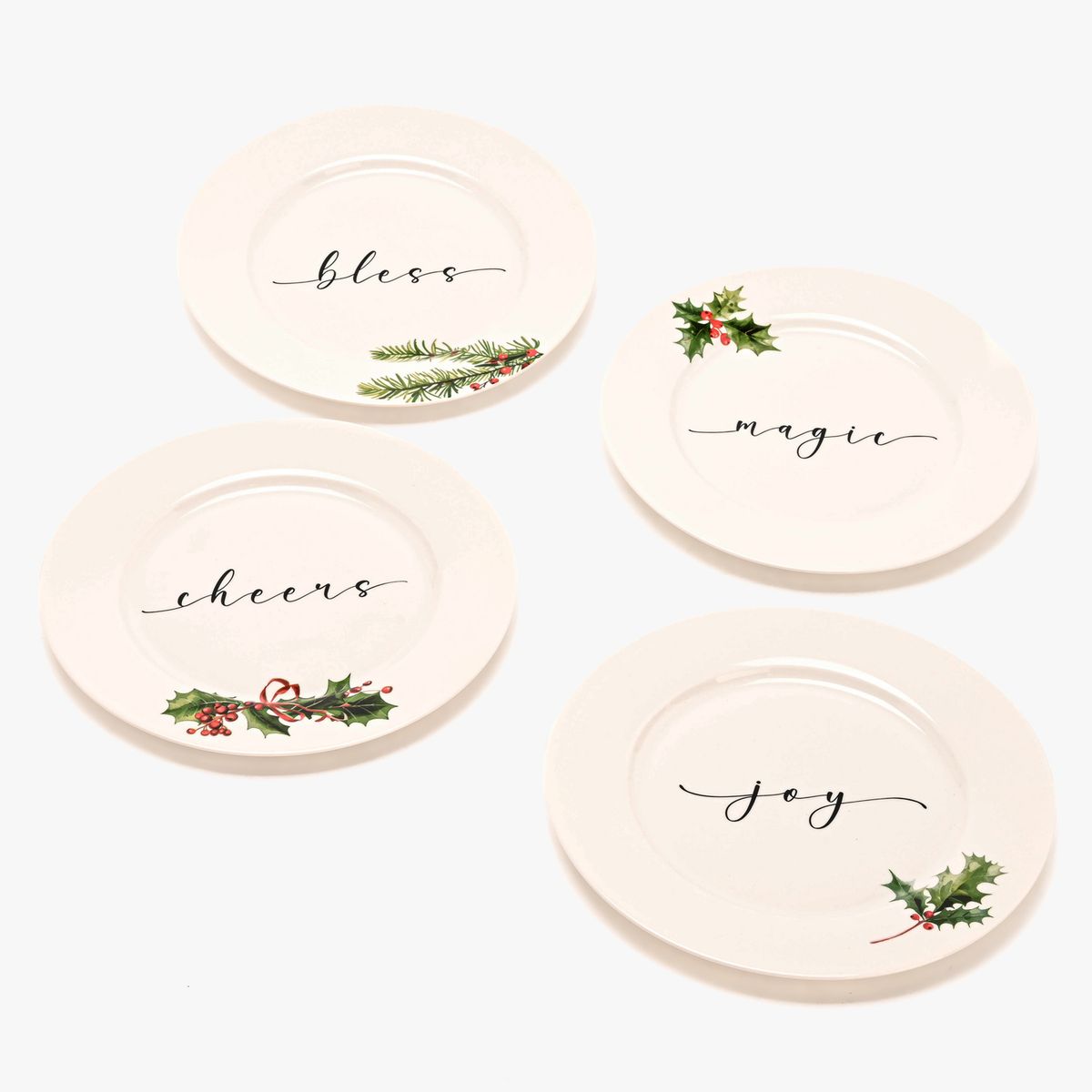 ROBERTA ALLEN - Set x4 Platos Navidad 19Cm 