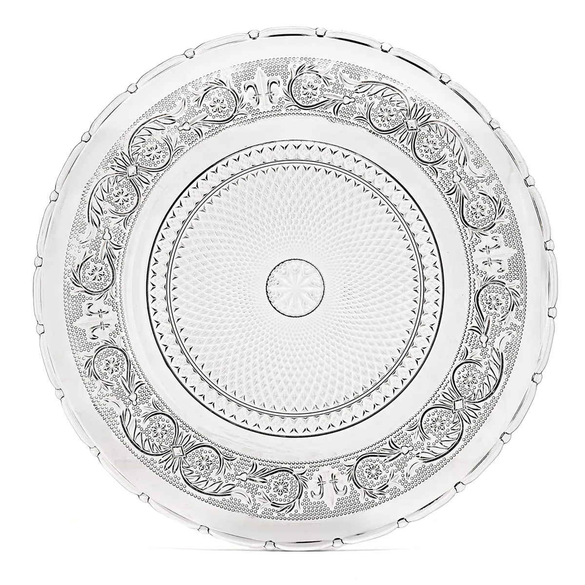 ROBERTA ALLEN - PLATO DE SITIO LABRADO GRIS 30CM