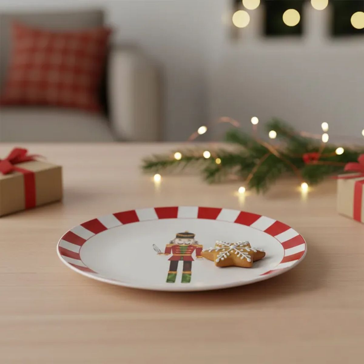 ROBERTA ALLEN - Plato para Postre 19 cm Mesa de Navidad Roberta Allen