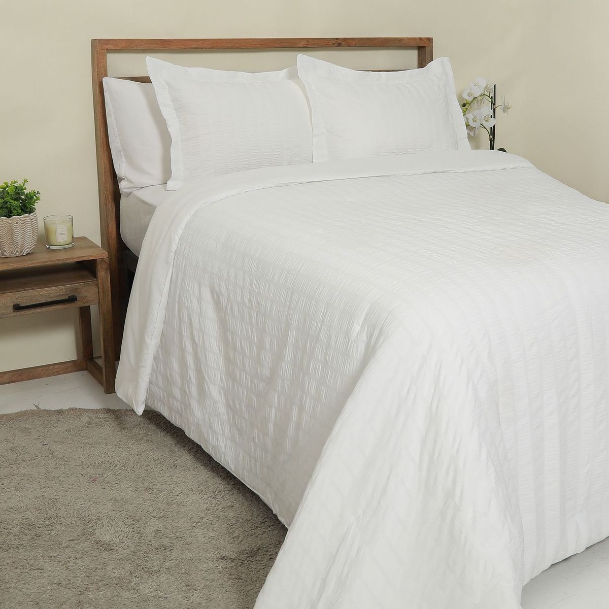 ROBERTA ALLEN - Edredón Textura Lau con relleno de Poliéster 105 GSM