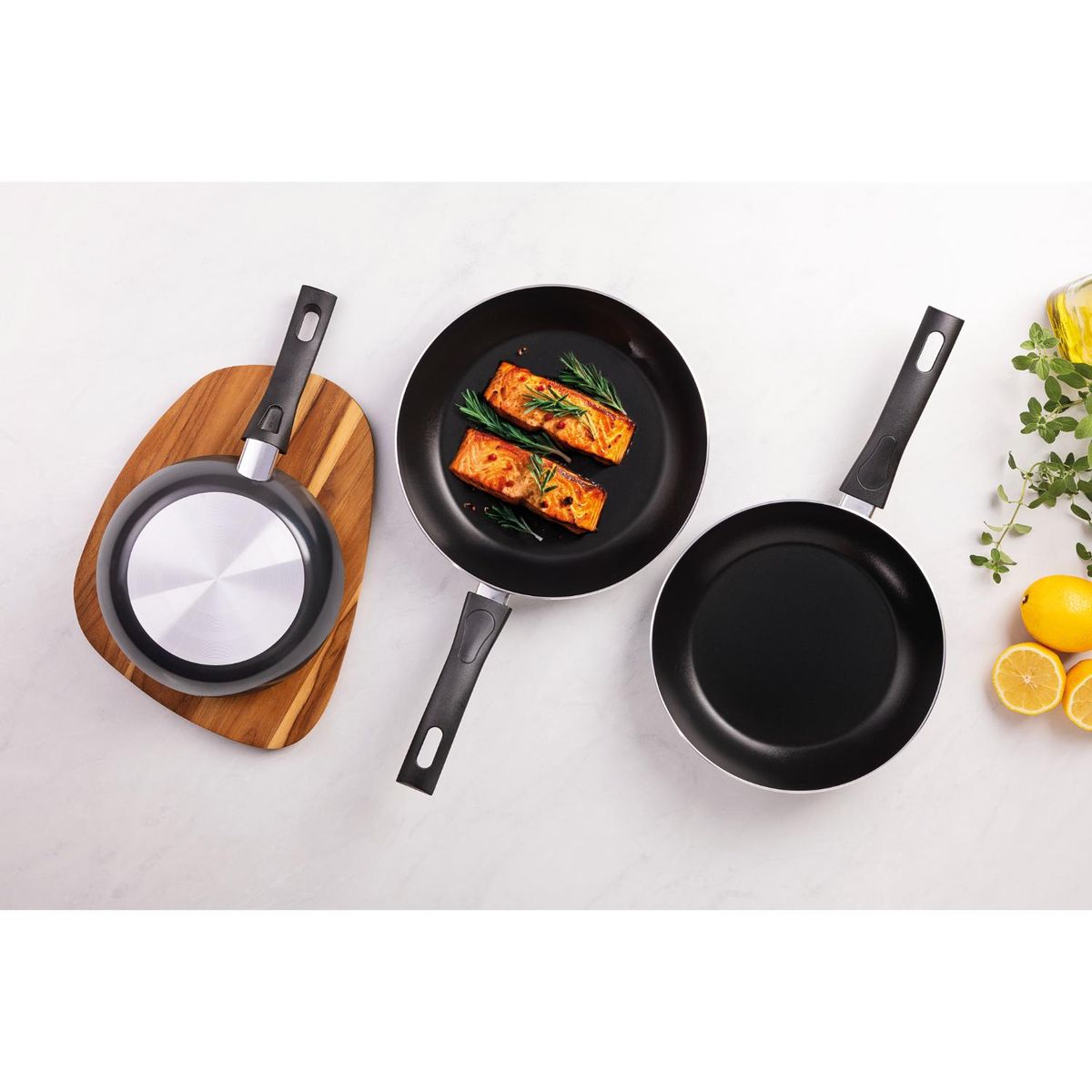 TRAMONTINA - Sartenes Antiadherente Set x3 Tramontina