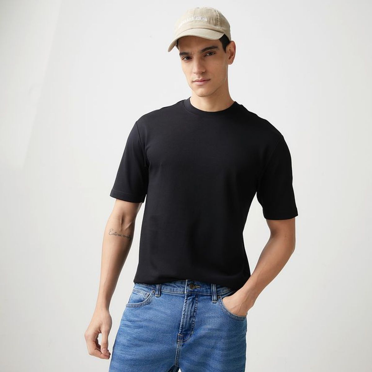 BASEMENT - Camiseta Hombre de Algodón Basement