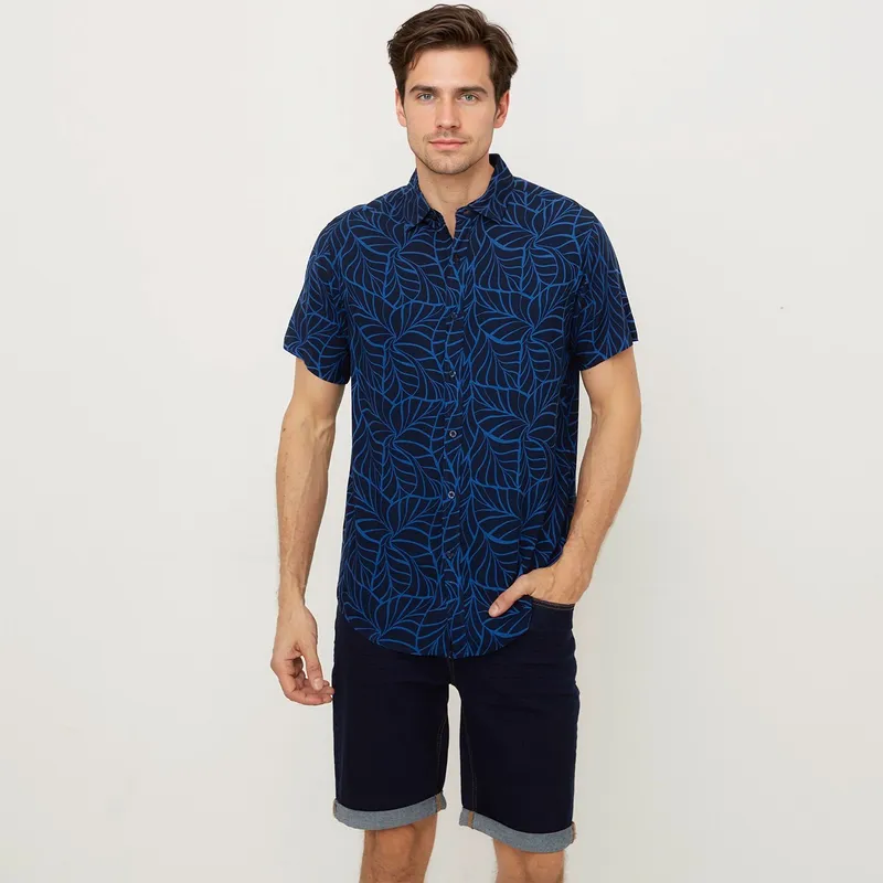 NEWPORT - Camisa Hombre Manga corta Regular fit Newport