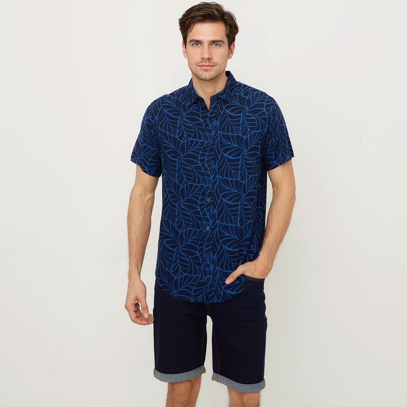 NEWPORT - Camisa Hombre Manga corta Regular fit Newport