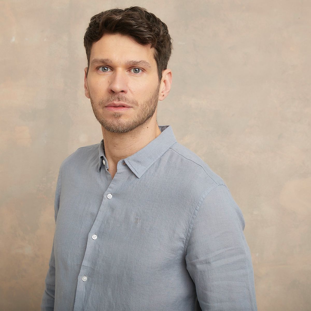 WOLF & HANK - Camisa Hombre Manga larga Slim de Lino WOLF&HANK 