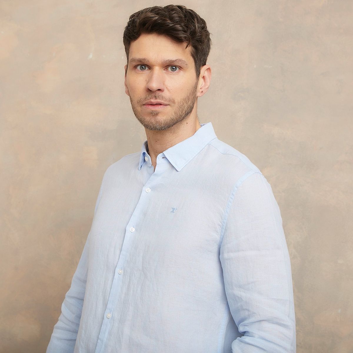 WOLF & HANK - Camisa Hombre Manga larga Slim de Lino WOLF&HANK 