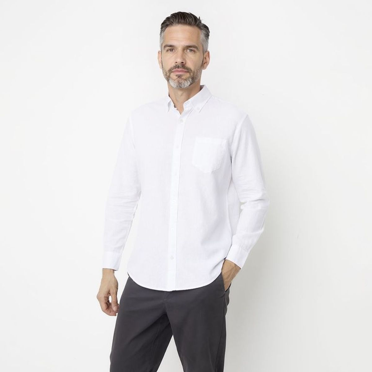 CHRISTIAN LACROIX - Camisa Hombre Manga larga de Lino Christian Lacroix
