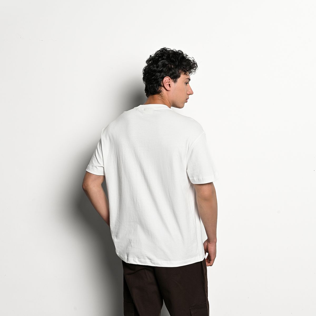 DENIMLAB - Camiseta Hombre Manga corta con Estampado Oversized fit de Algodón Denimlab