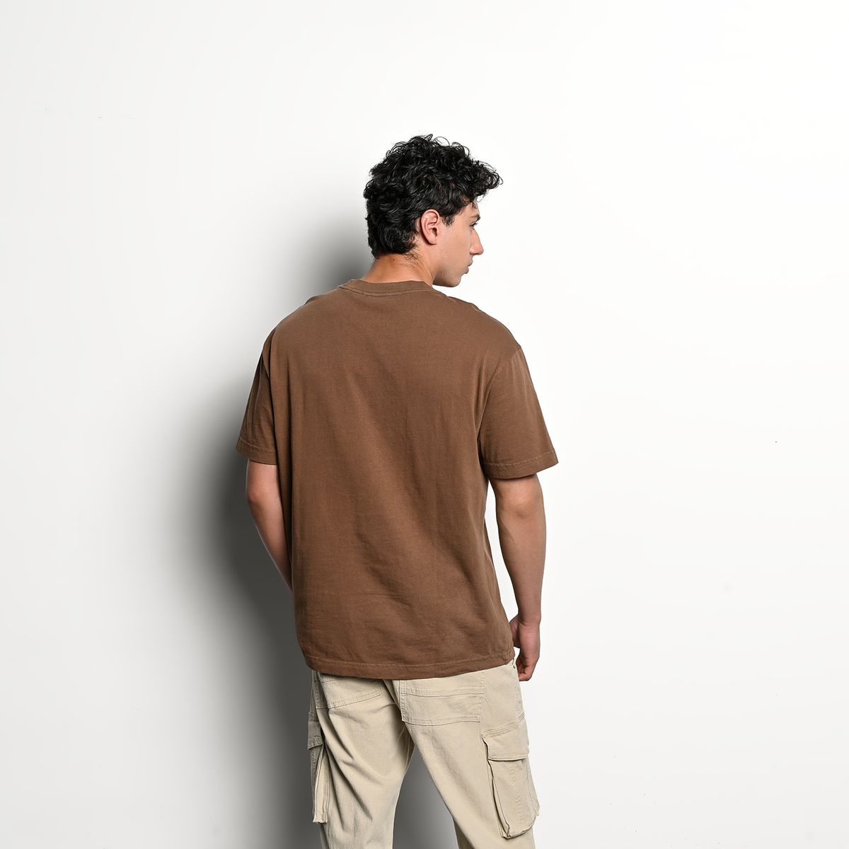 DENIMLAB - Camiseta Hombre Manga corta con Estampado Oversized fit de Algodón Denimlab