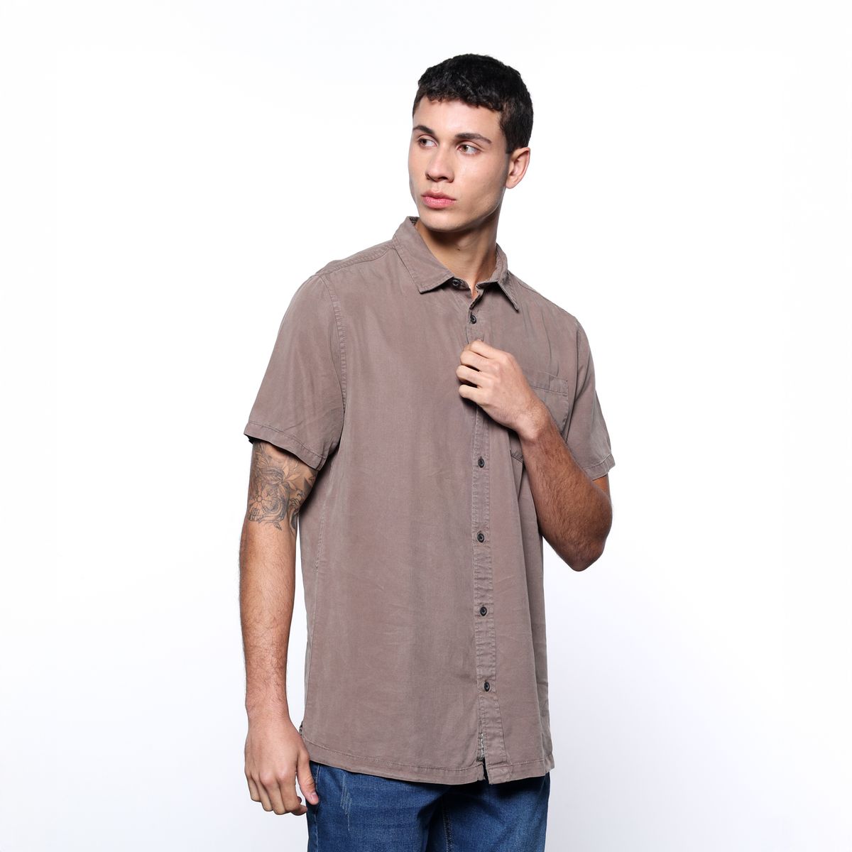 DENIMLAB - Camisa Hombre Manga corta Denimlab