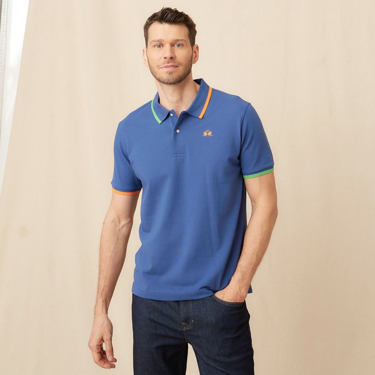 LA MARTINA - Camiseta polo Hombre de Algodón La Martina