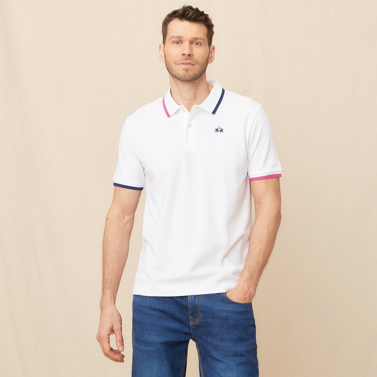 LA MARTINA - Camiseta polo Hombre de Algodón La Martina