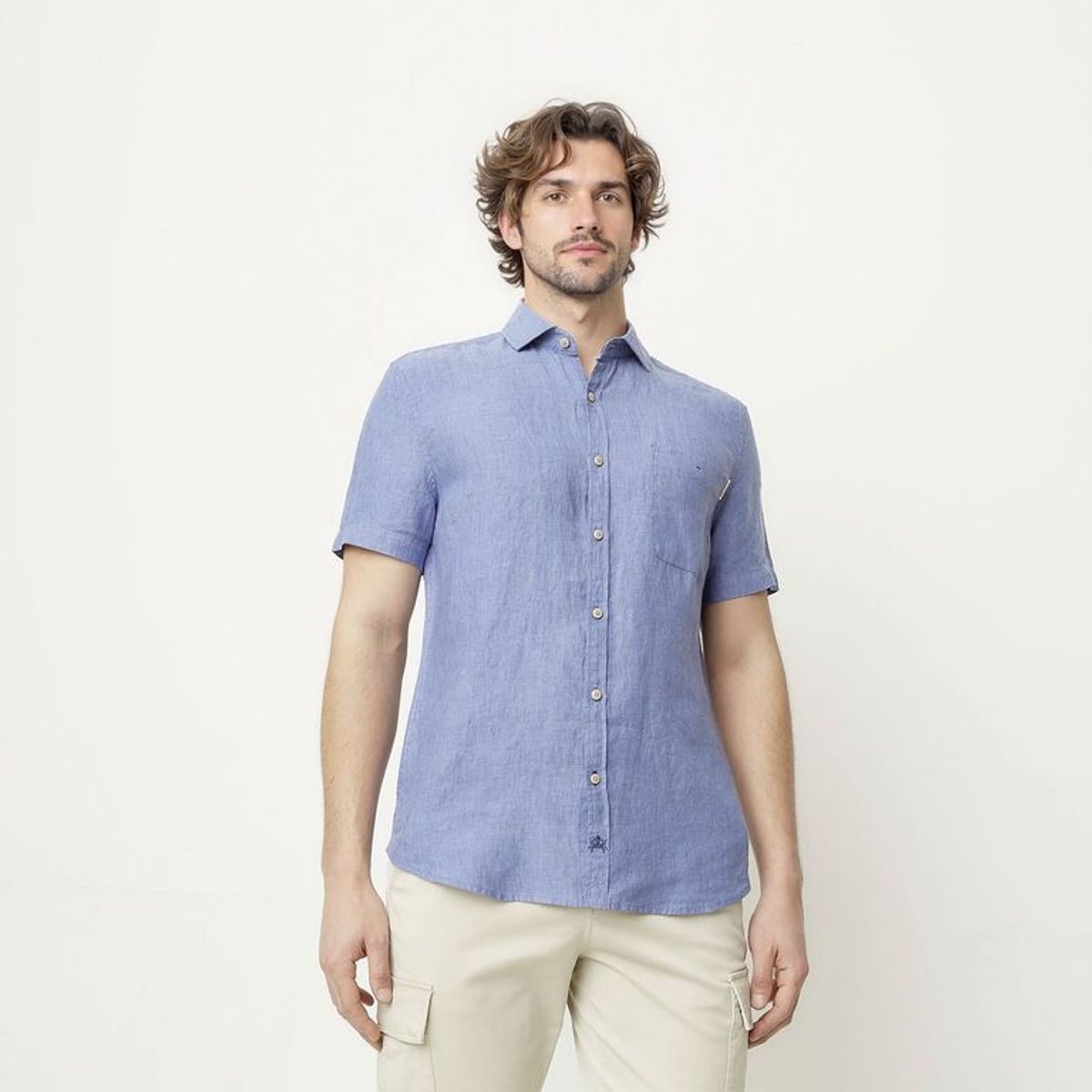 CASCAIS - Camisa Hombre Manga corta Slim fit Cascais. 
