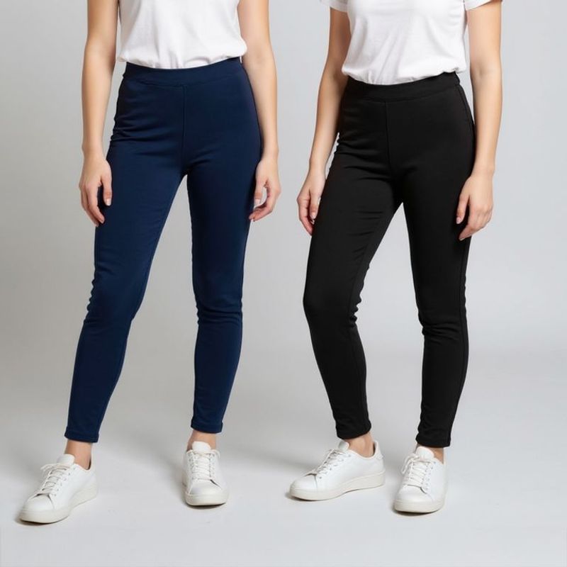  - Leggings para Niña Pack de 2 unidades de Algodón Elv