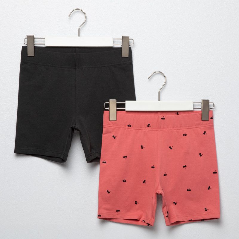  - Short para Niña Pack de 2 unidades de Algodón Elv