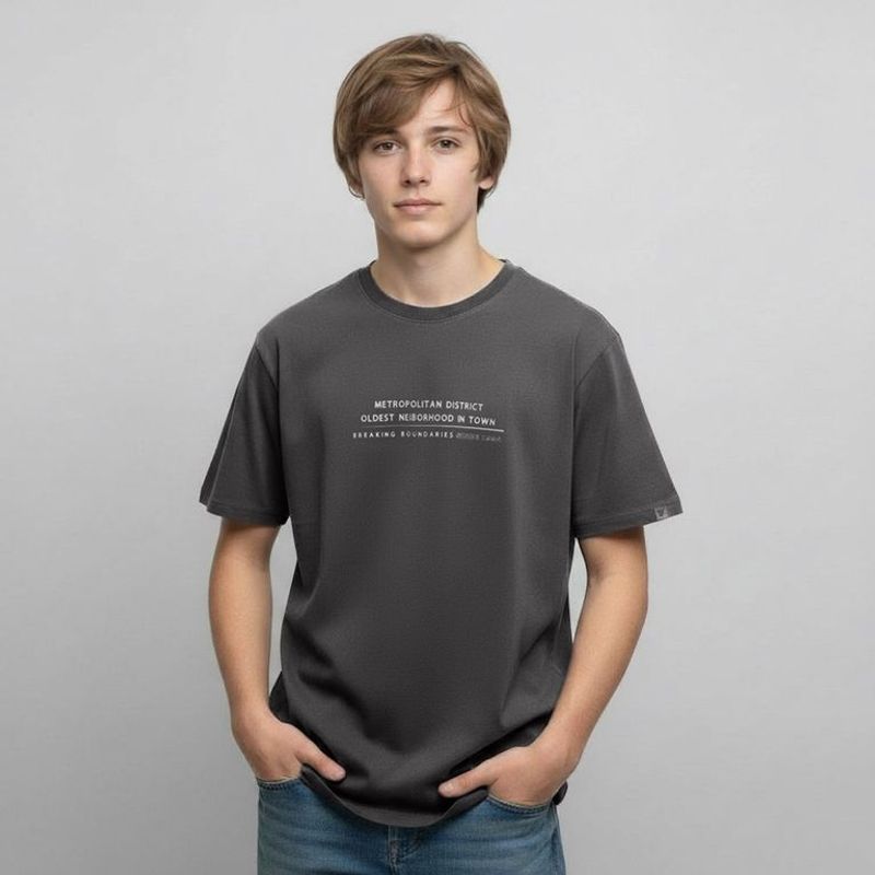 FEDERATION - Camiseta Para Niño con Estampado Manga corta de Algodón Federation