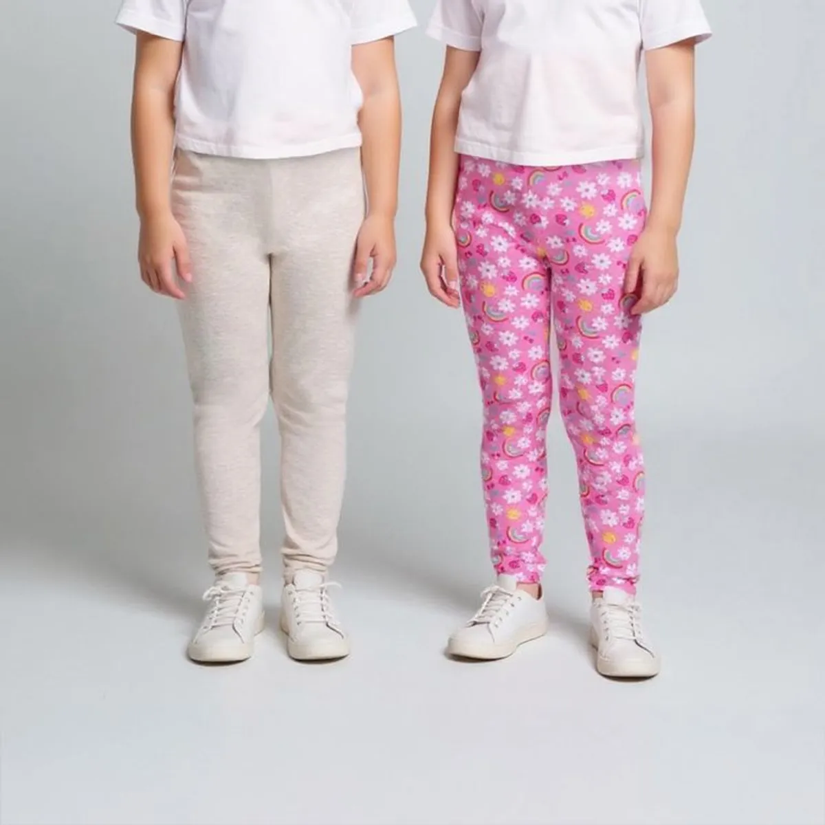 YAMP - Leggings Para Niña Pack de 2 unidades de Algodón Yamp