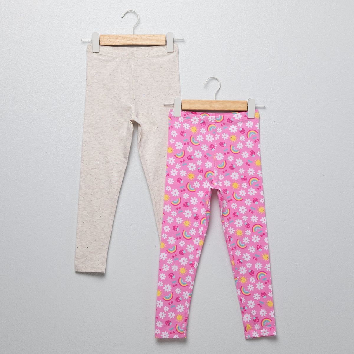 YAMP - Leggings Para Niña Pack de 2 unidades de Algodón Yamp