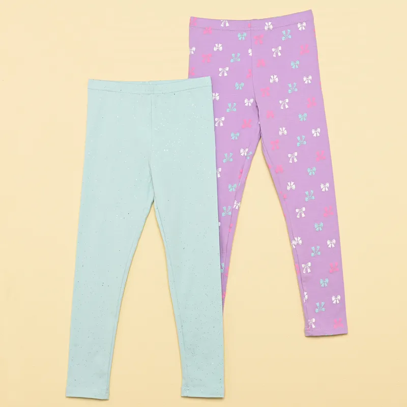 YAMP - Leggings Para Niña Pack de 2 unidades de Algodón Yamp