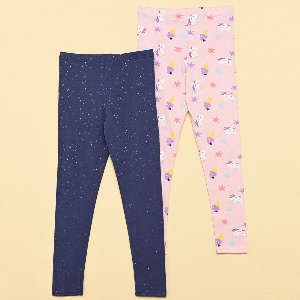 YAMP - Leggings Para Niña Pack de 2 unidades de Algodón Yamp