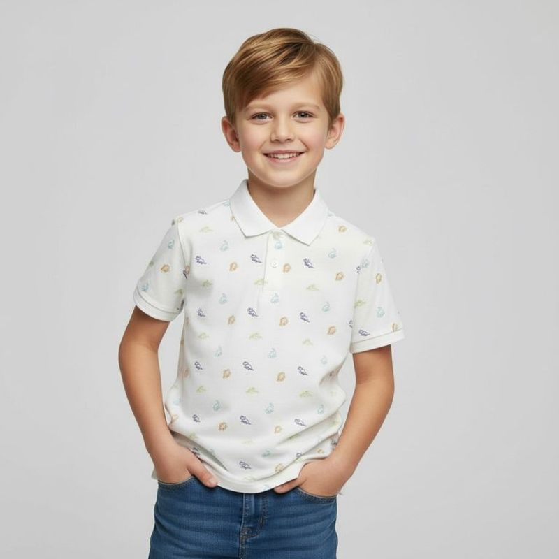  - Camiseta polo para Niño Manga corta de Algodón Yamp