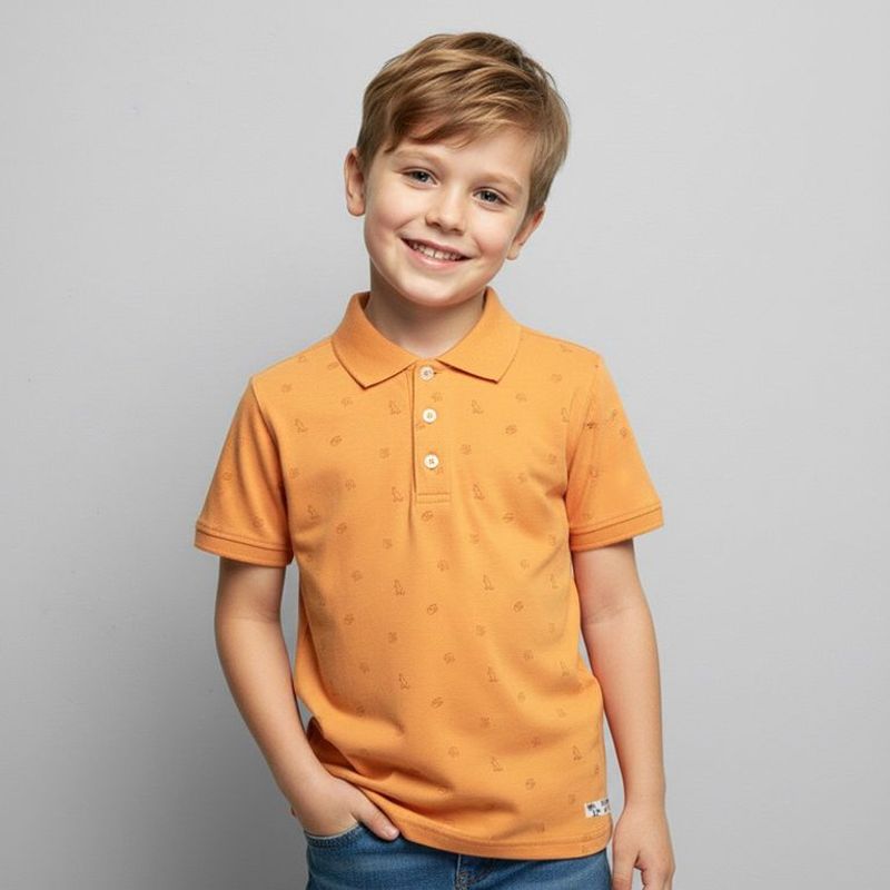  - Camiseta polo para Niño Manga corta de Algodón Yamp
