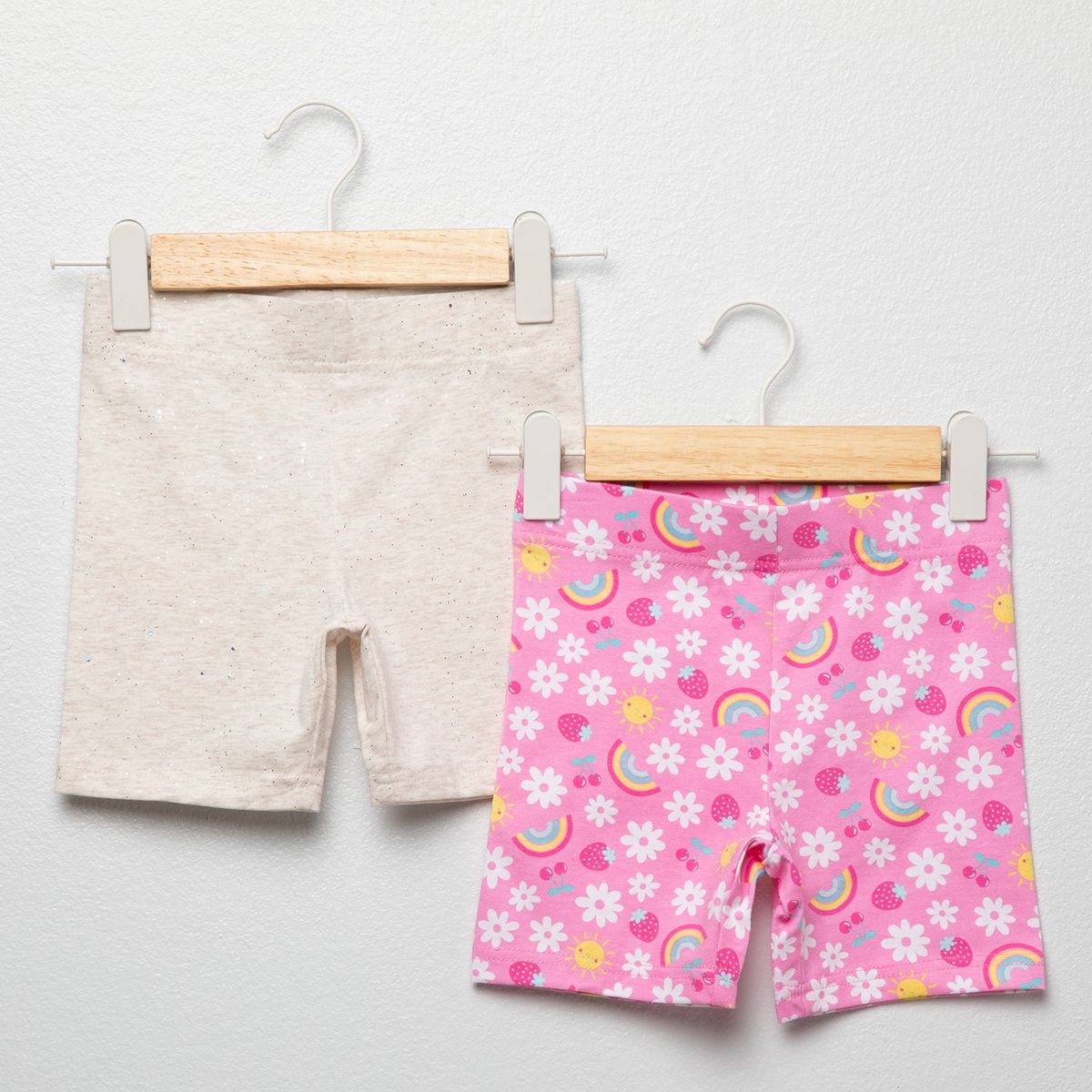 YAMP - Shorts Para Niña Pack de 2 unidades de Algodón Yamp
