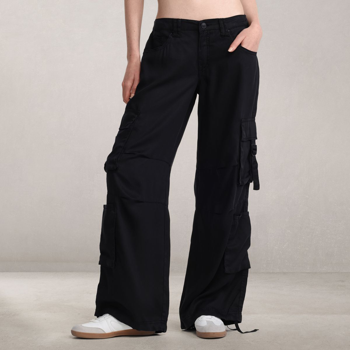 DENIMLAB - Jean Cargo Mujer Tiro bajo Denimlab