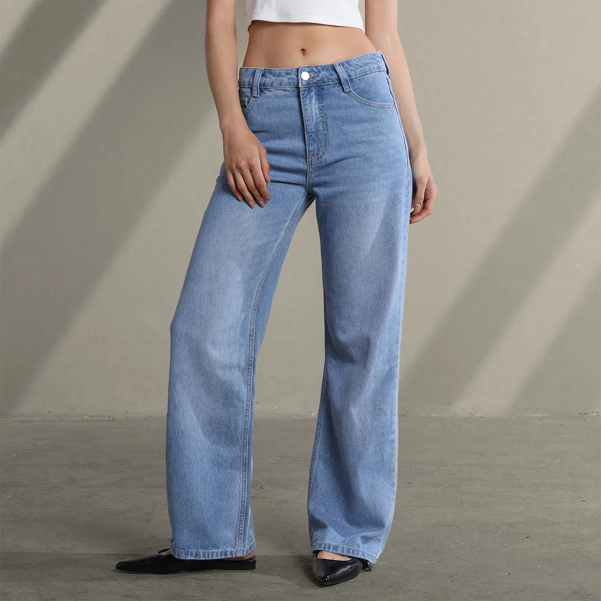 SYBILLA - Jean Baggy Mujer Tiro bajo Sybilla