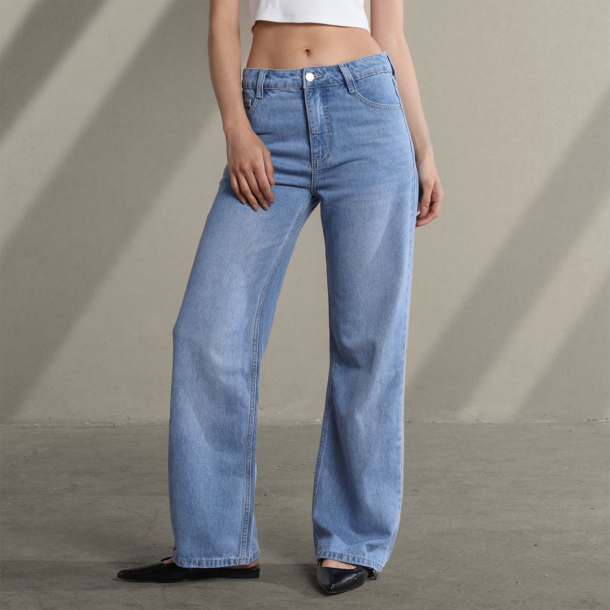 SYBILLA - Jean Baggy Mujer Tiro bajo Sybilla