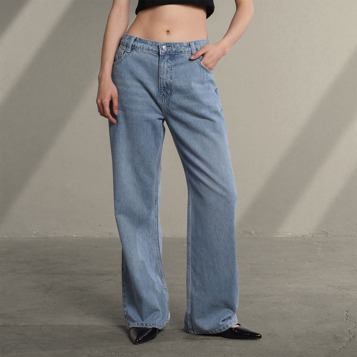 SYBILLA - Jean Baggy Mujer Tiro bajo Sybilla